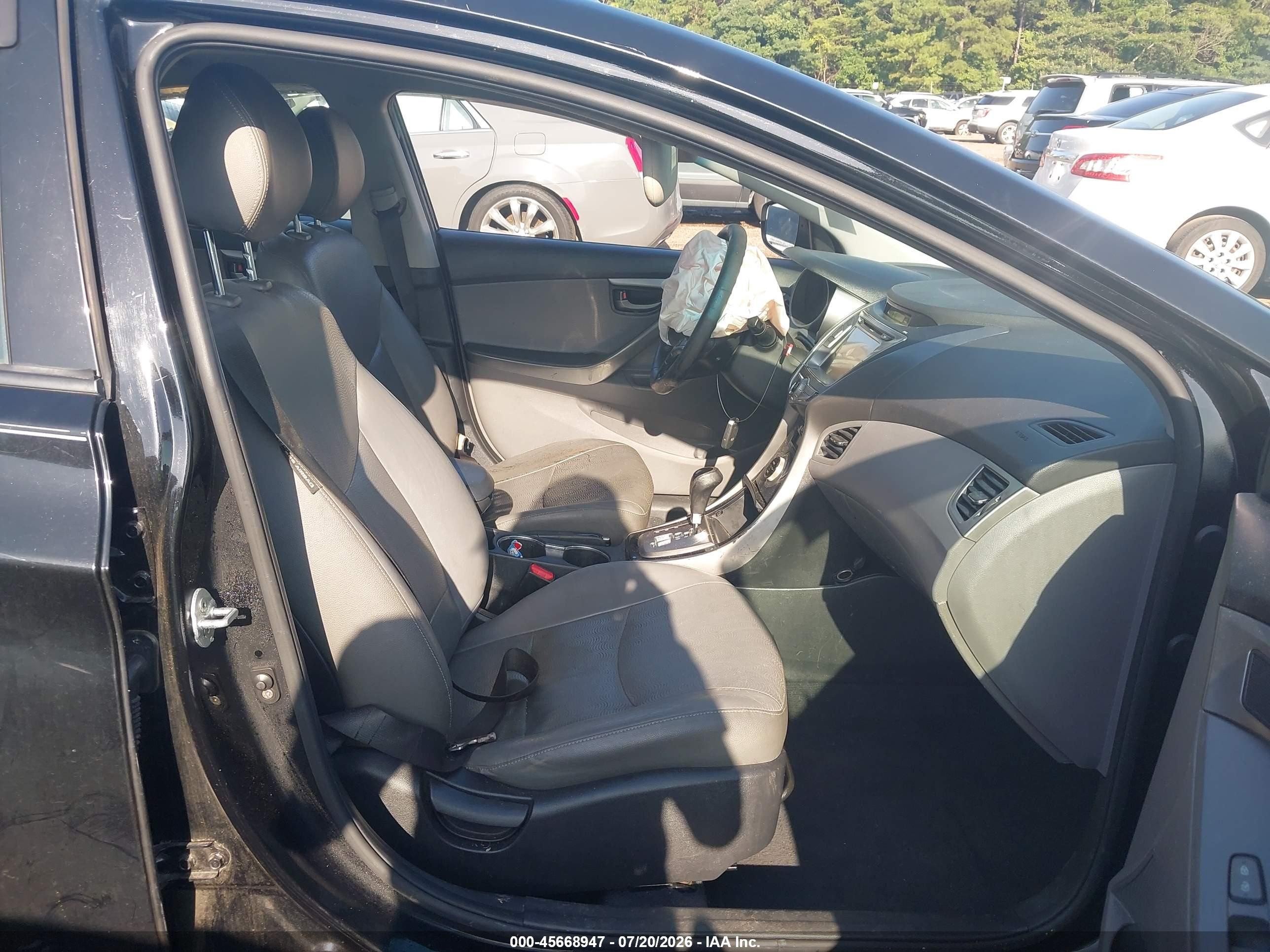 2013 Hyundai Elantra Limited Black vin: KMHDH4AE9DU007115