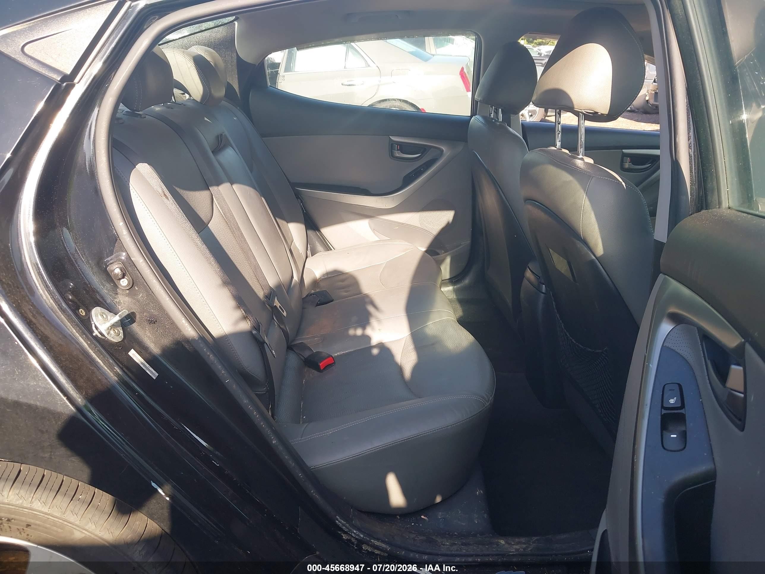 2013 Hyundai Elantra Limited Black vin: KMHDH4AE9DU007115
