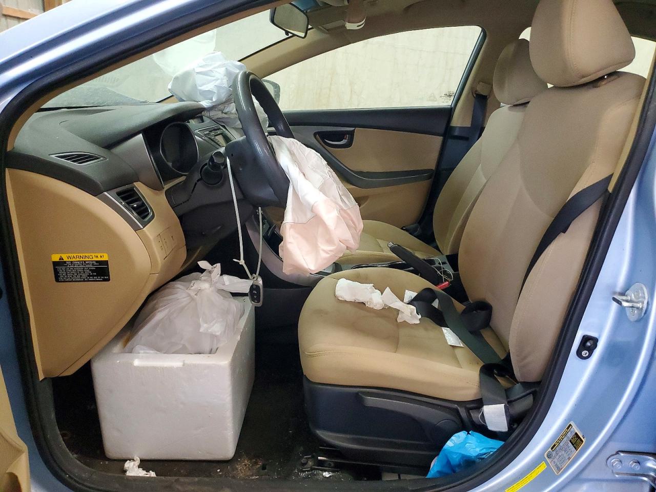 2013 Hyundai Elantra Gls Blue vin: KMHDH4AE9DU496695