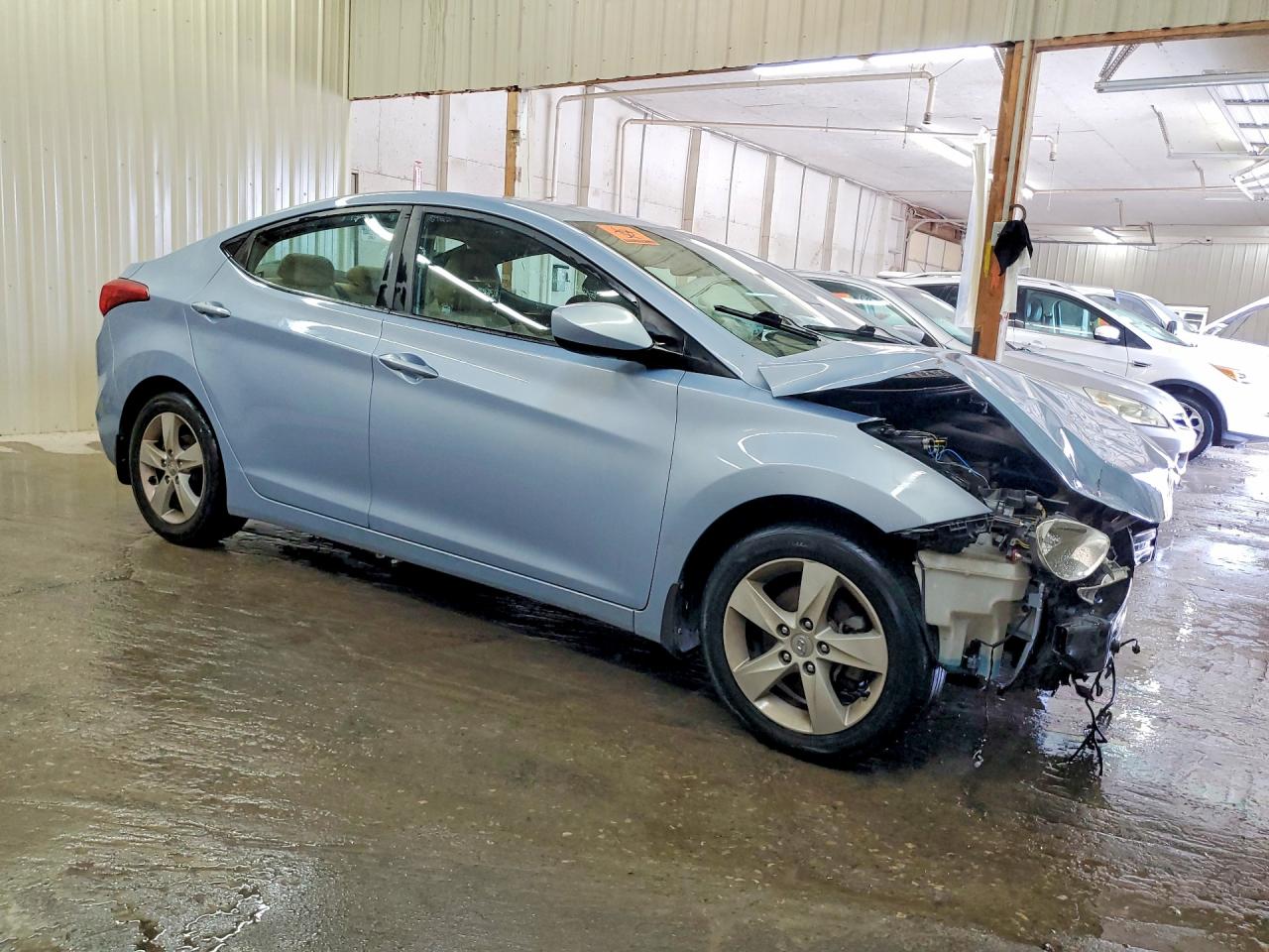 2013 Hyundai Elantra Gls Blue vin: KMHDH4AE9DU496695