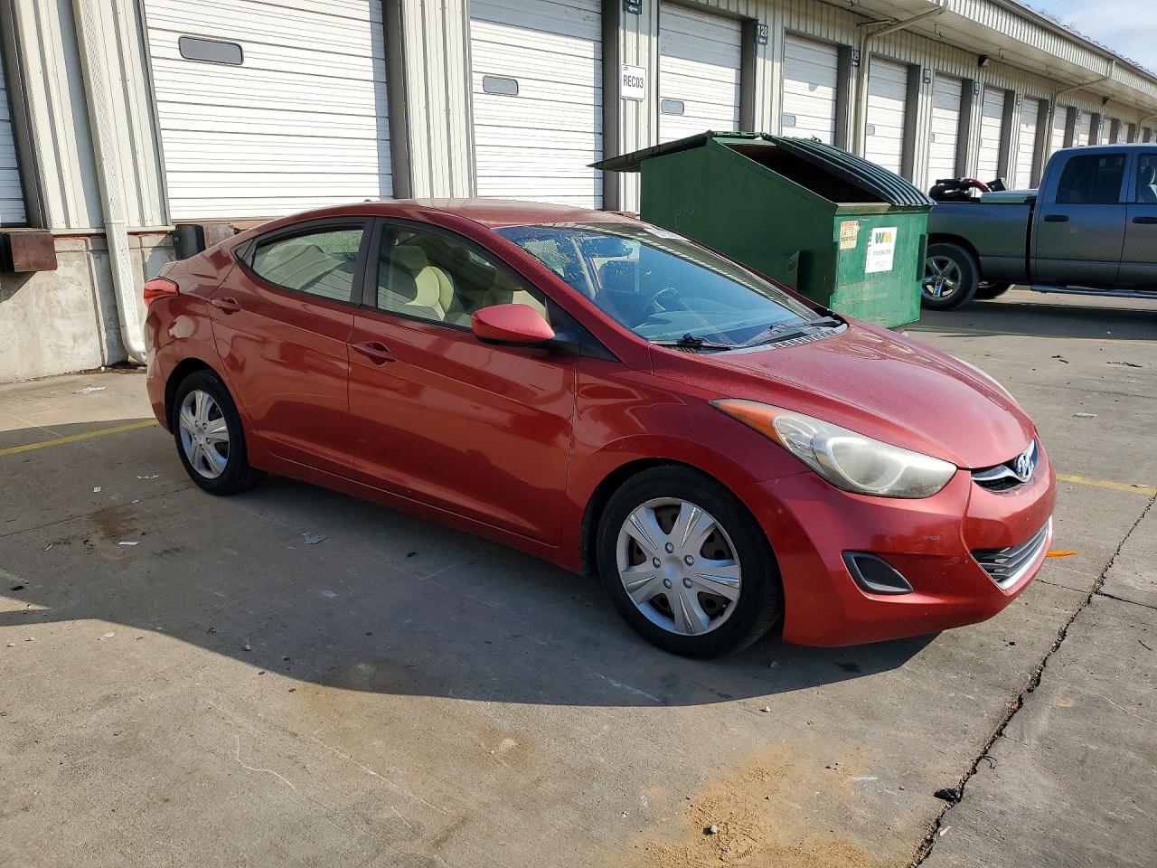 2013 Hyundai Elantra Gls Red vin: KMHDH4AE9DU540016