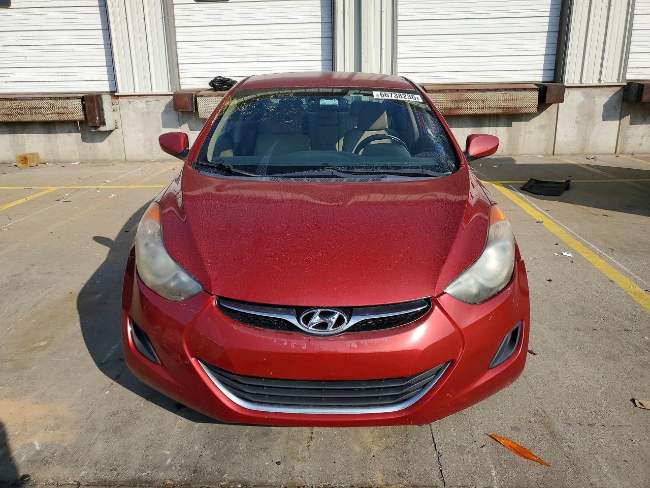 2013 Hyundai Elantra Gls Red vin: KMHDH4AE9DU540016