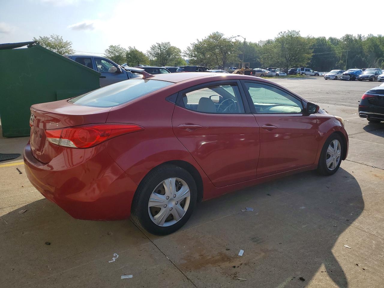 2013 Hyundai Elantra Gls Red vin: KMHDH4AE9DU540016