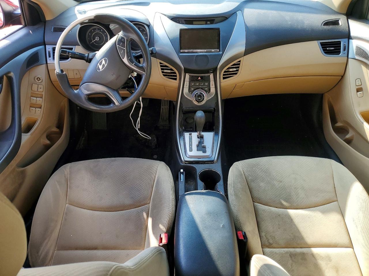 2013 Hyundai Elantra Gls Red vin: KMHDH4AE9DU540016