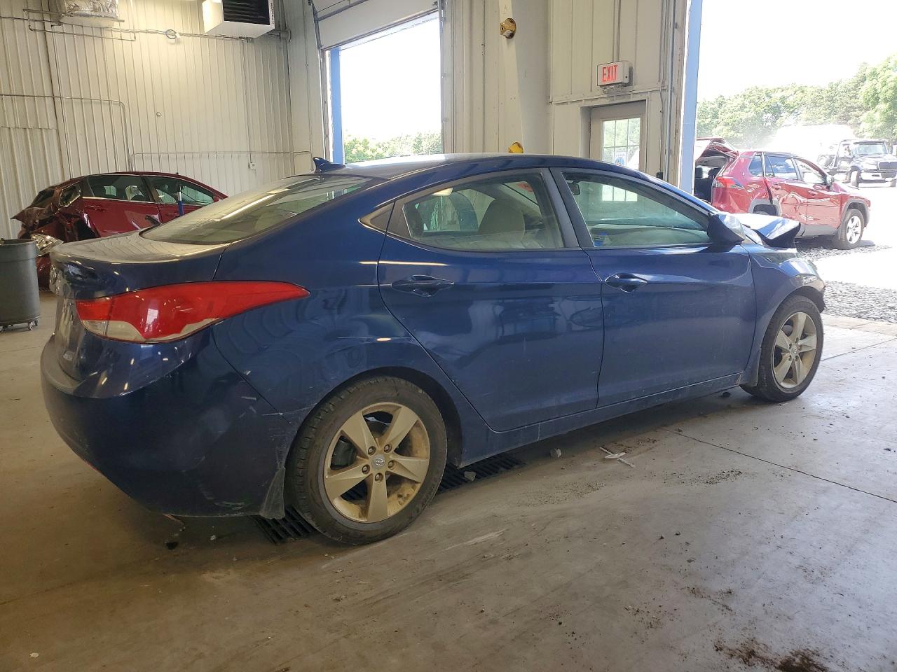 2013 Hyundai Elantra Gls Blue vin: KMHDH4AE9DU562159