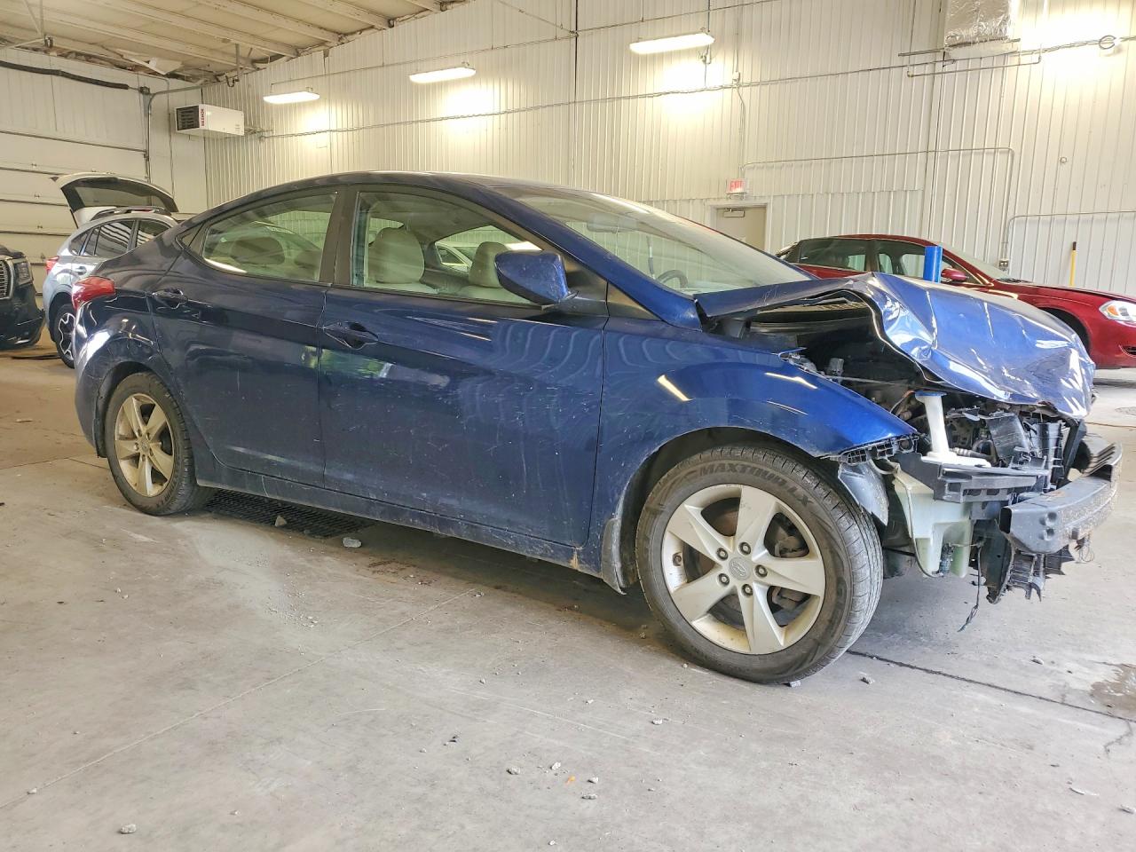 2013 Hyundai Elantra Gls Blue vin: KMHDH4AE9DU562159