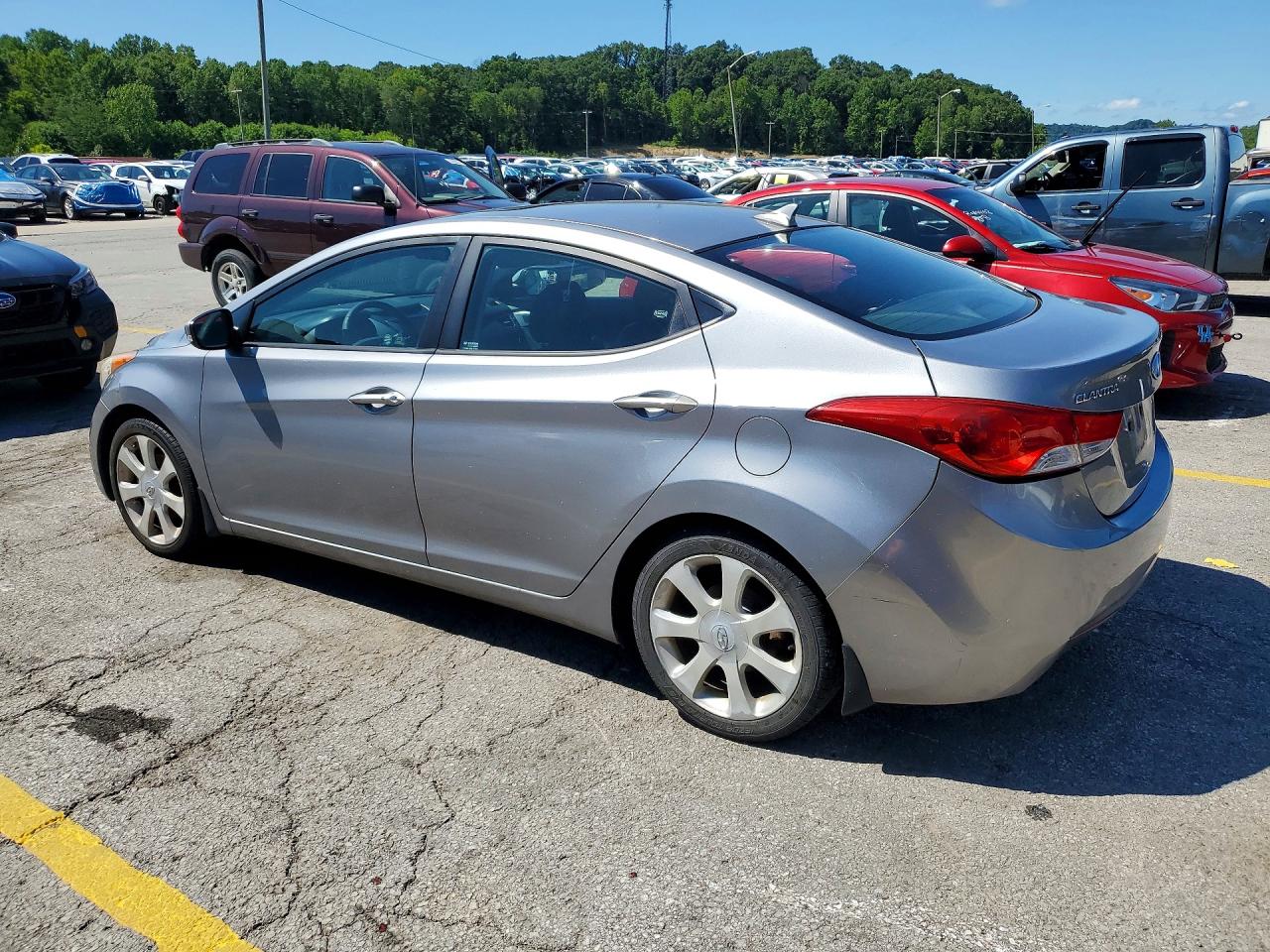 2013 Hyundai Elantra Limited Gray vin: KMHDH4AE9DU564624