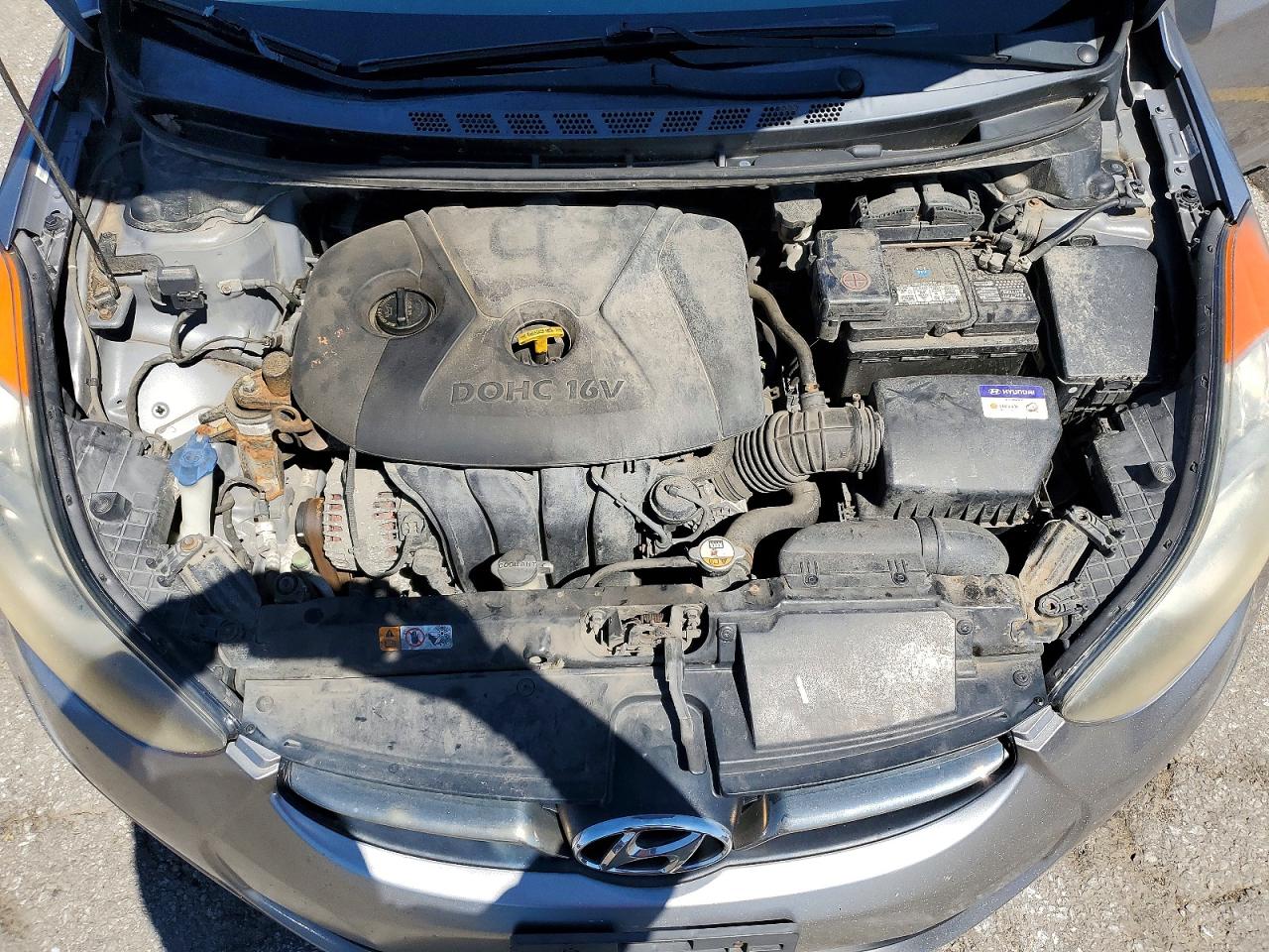 2013 Hyundai Elantra Limited Gray vin: KMHDH4AE9DU564624