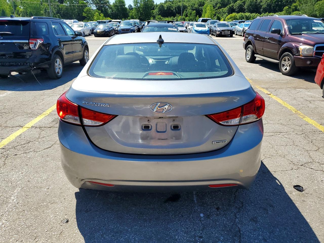 2013 Hyundai Elantra Limited Gray vin: KMHDH4AE9DU564624
