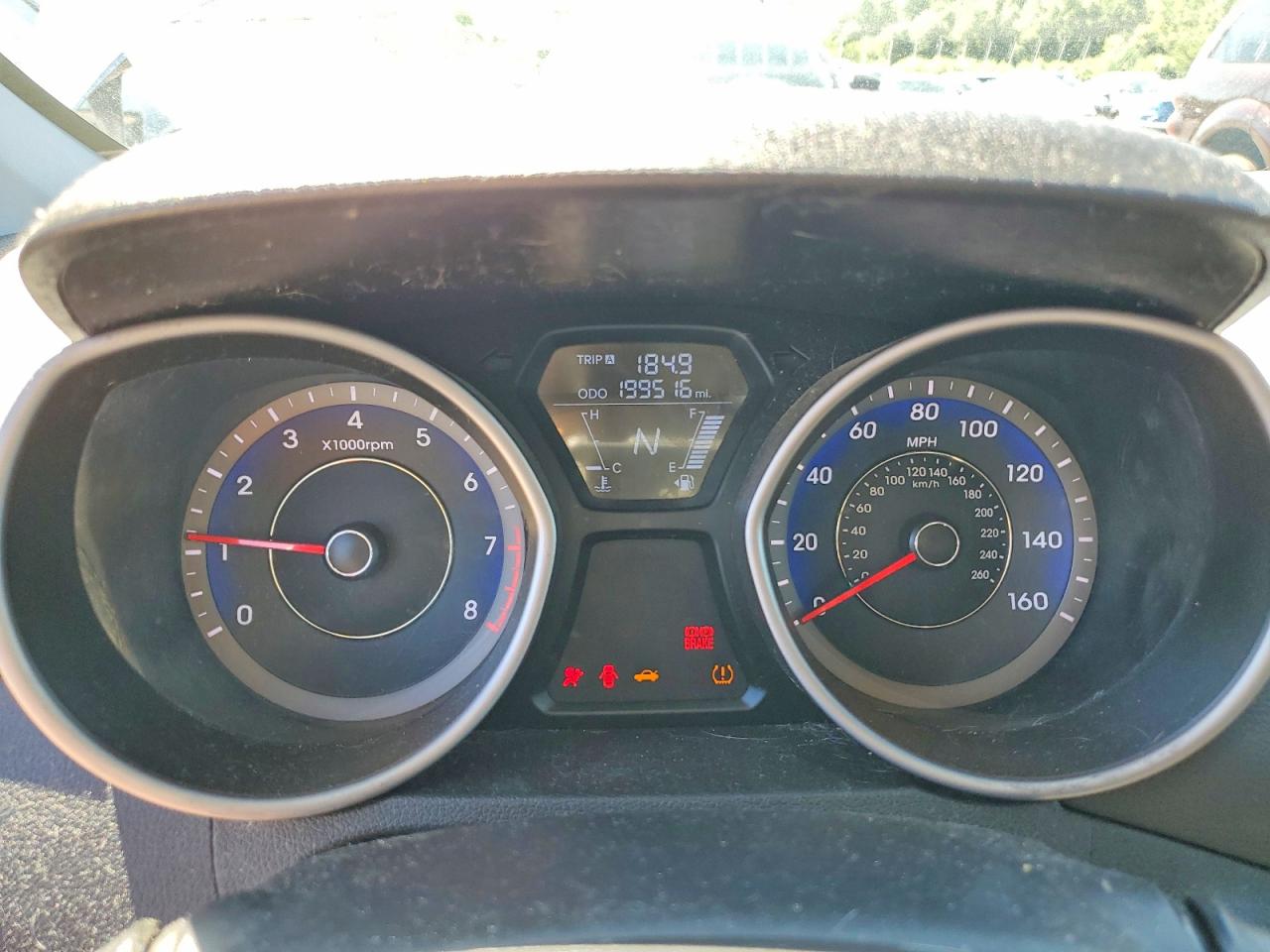 2013 Hyundai Elantra Limited Gray vin: KMHDH4AE9DU564624