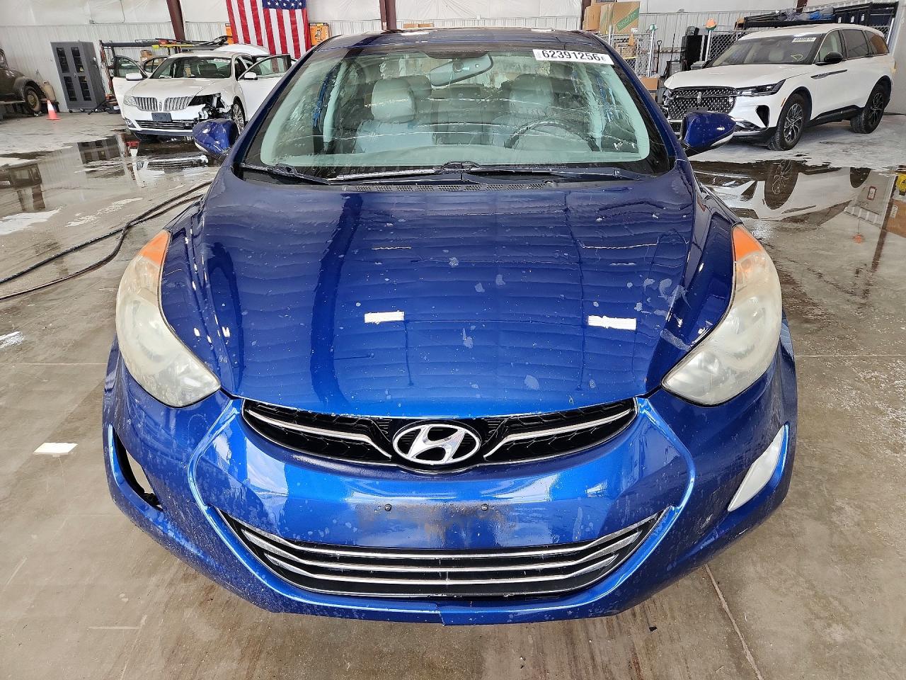 2013 Hyundai Elantra Limited Blue vin: KMHDH4AE9DU576594