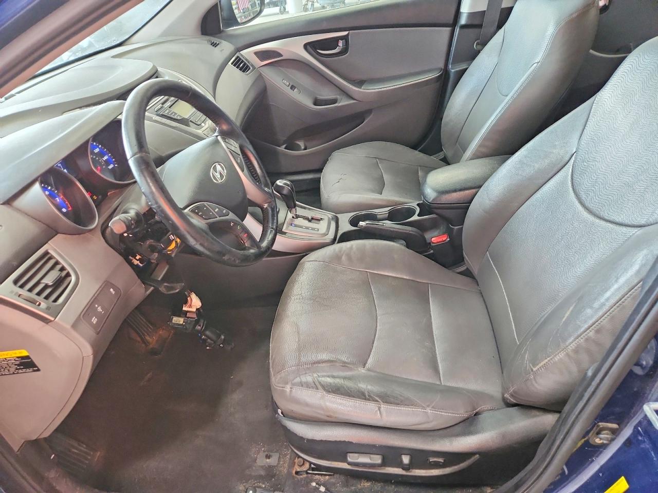 2013 Hyundai Elantra Limited Blue vin: KMHDH4AE9DU576594