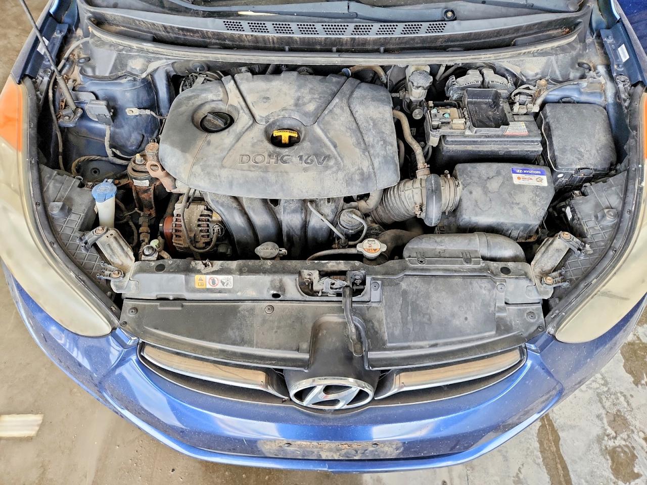 2013 Hyundai Elantra Limited Blue vin: KMHDH4AE9DU576594