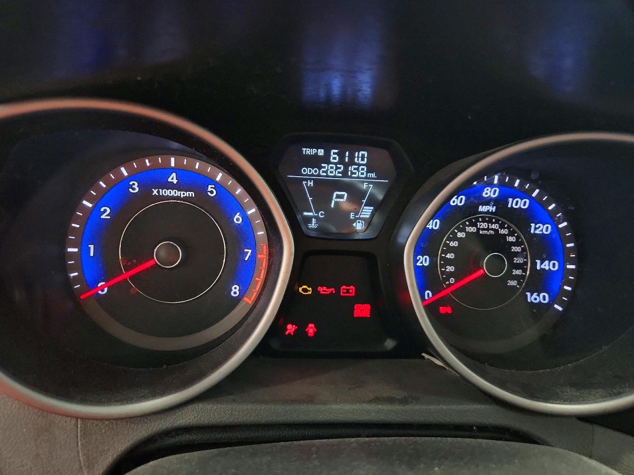 2013 Hyundai Elantra Limited Blue vin: KMHDH4AE9DU576594
