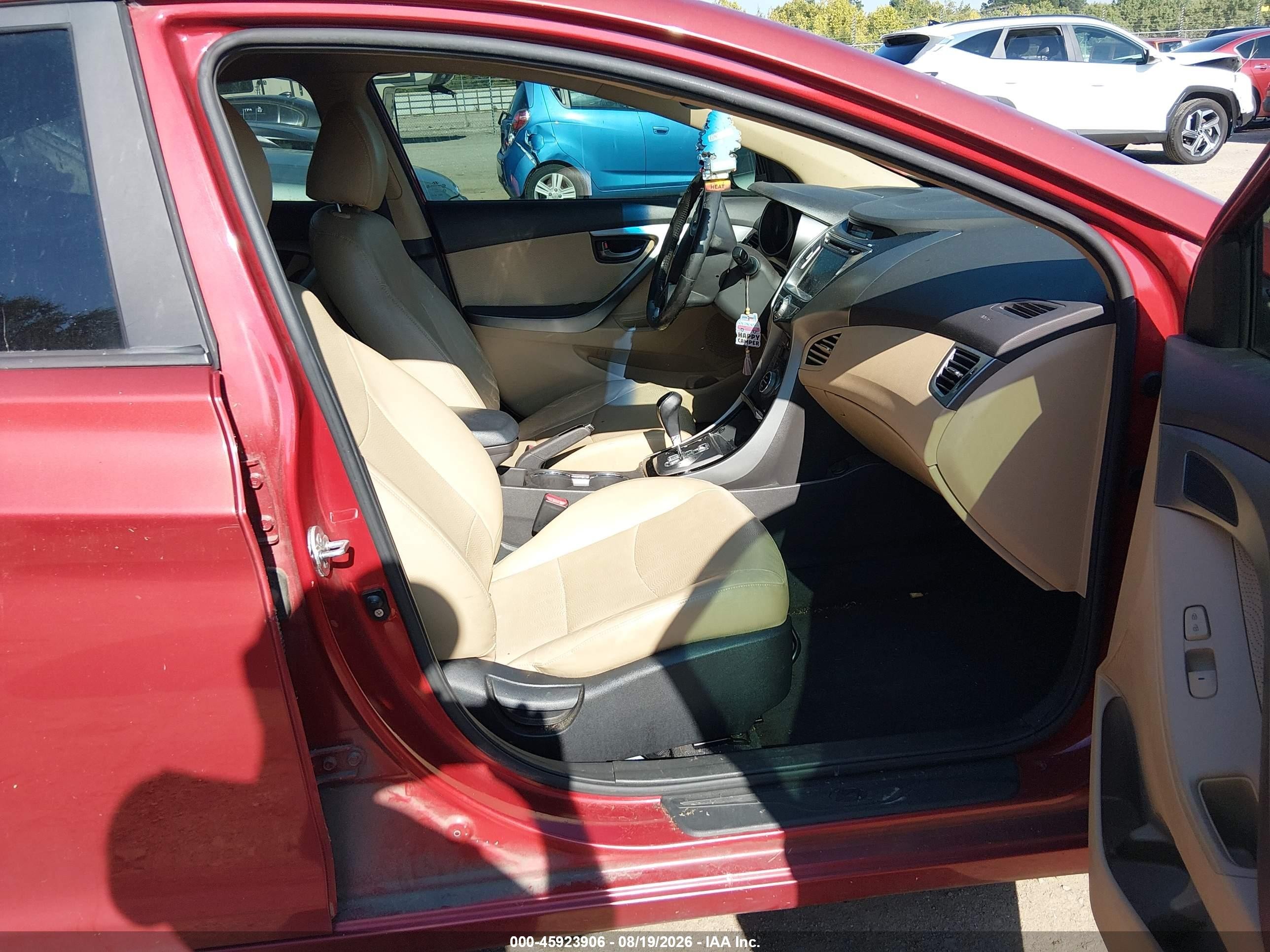 2013 Hyundai Elantra Limited Maroon vin: KMHDH4AE9DU611389
