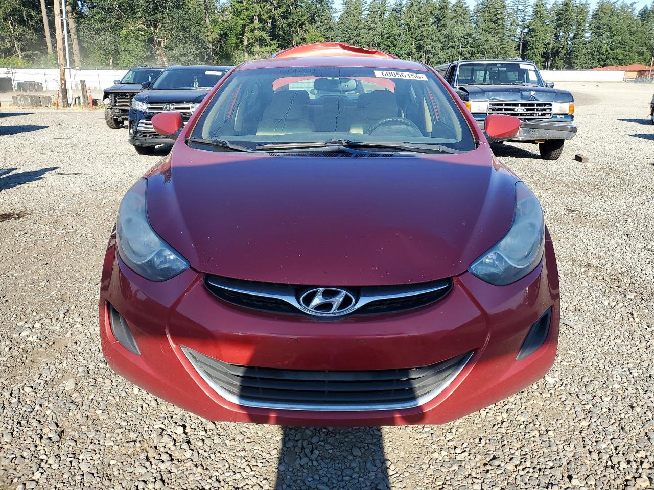 2013 Hyundai Elantra Gls Red vin: KMHDH4AE9DU638317
