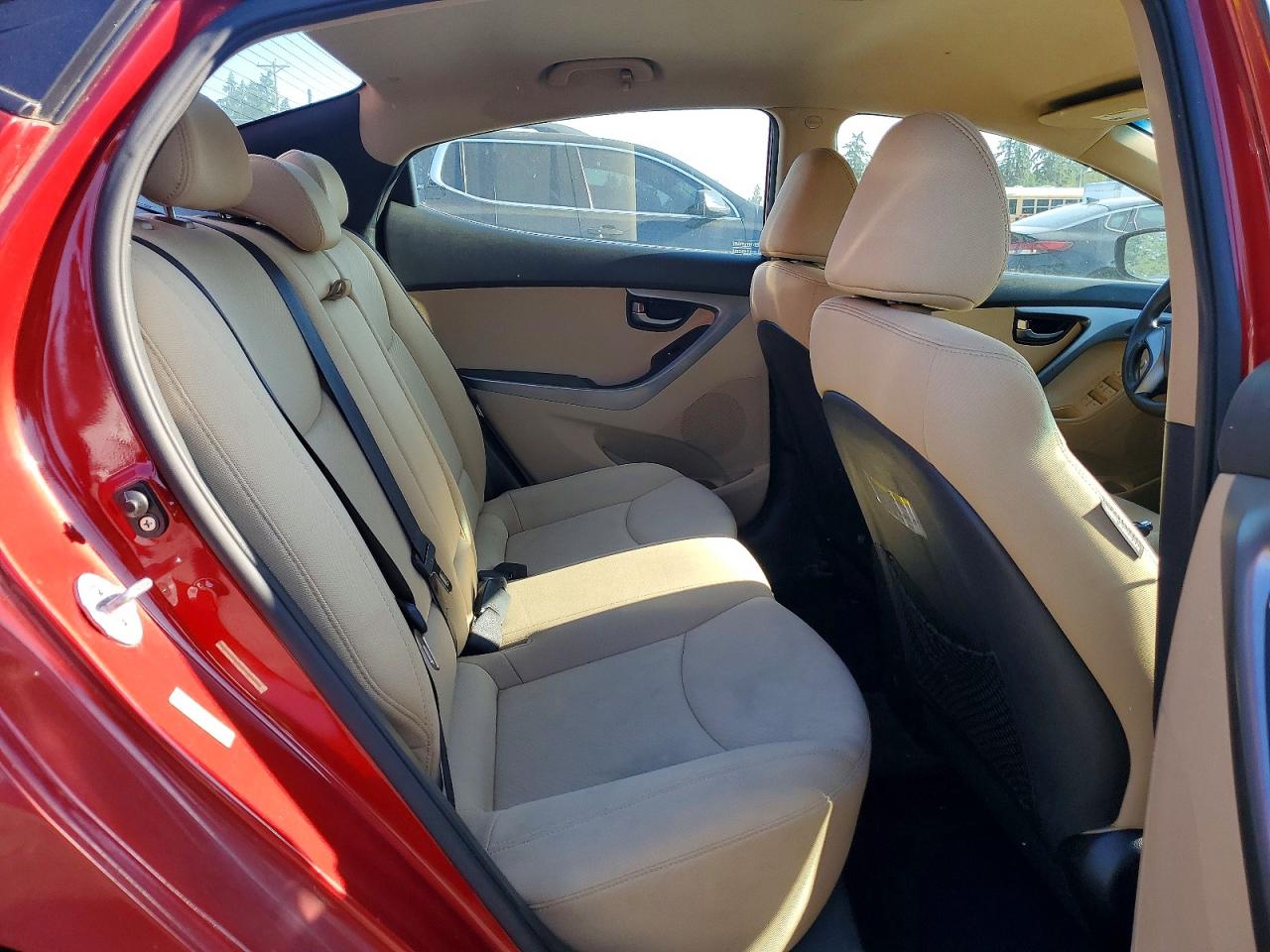 2013 Hyundai Elantra Gls Red vin: KMHDH4AE9DU638317