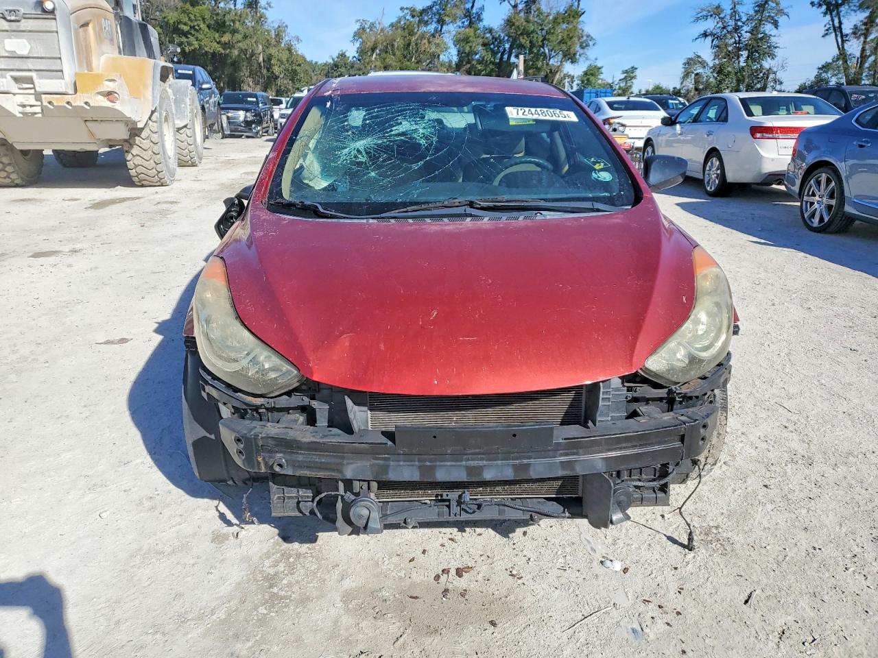 2013 Hyundai Elantra Gls Red vin: KMHDH4AE9DU661306