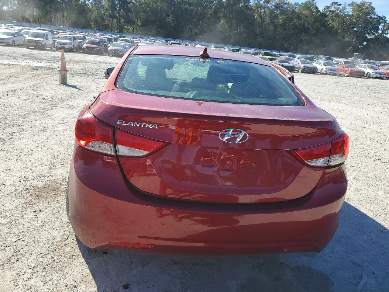 2013 Hyundai Elantra Gls Red vin: KMHDH4AE9DU661306