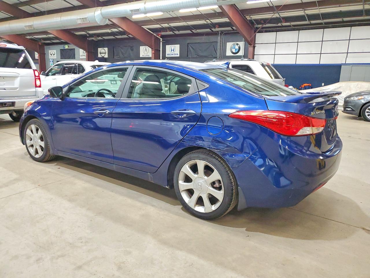 2013 Hyundai Elantra Limited Синий vin: KMHDH4AE9DU661452