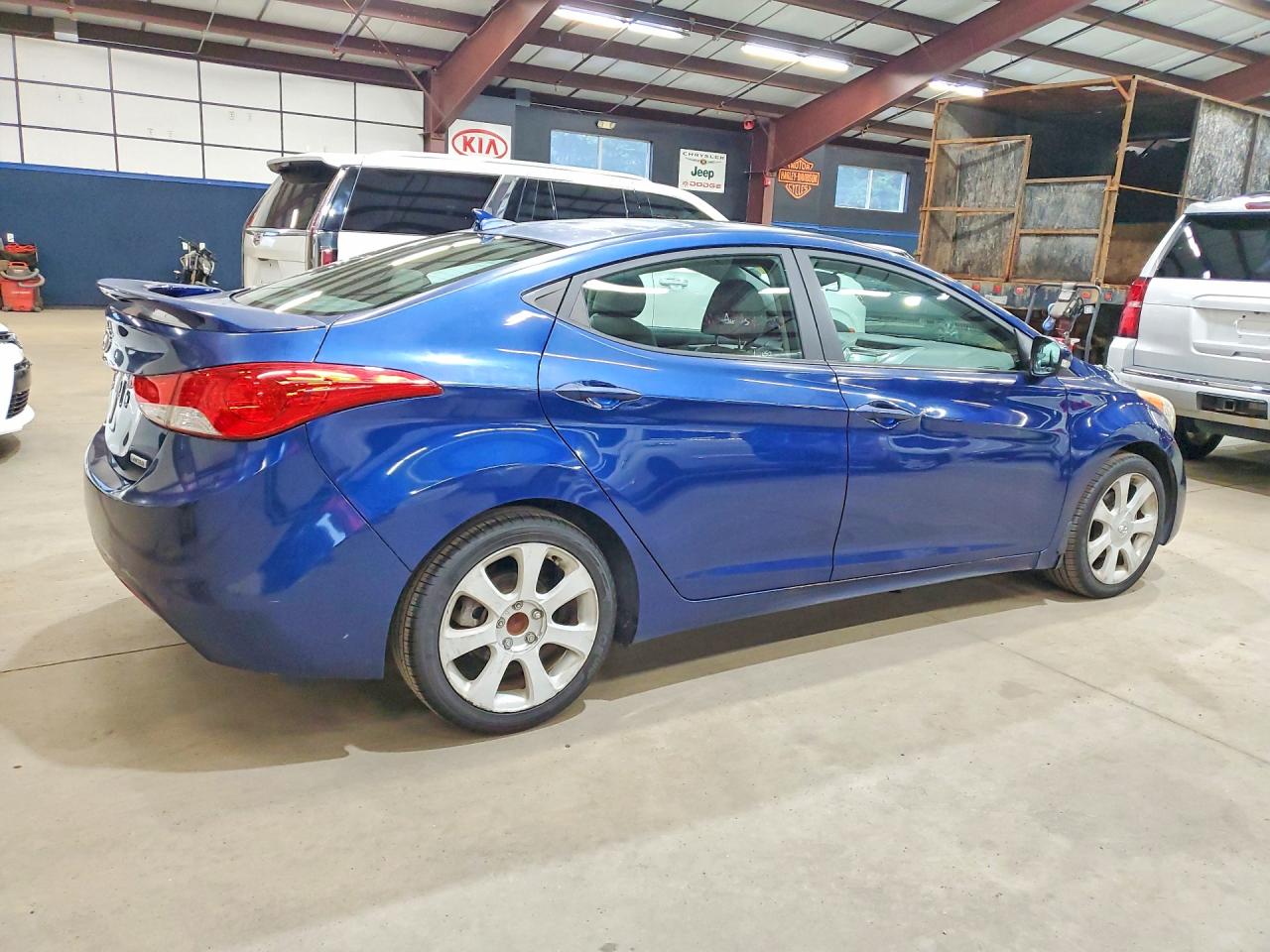 2013 Hyundai Elantra Limited Синий vin: KMHDH4AE9DU661452