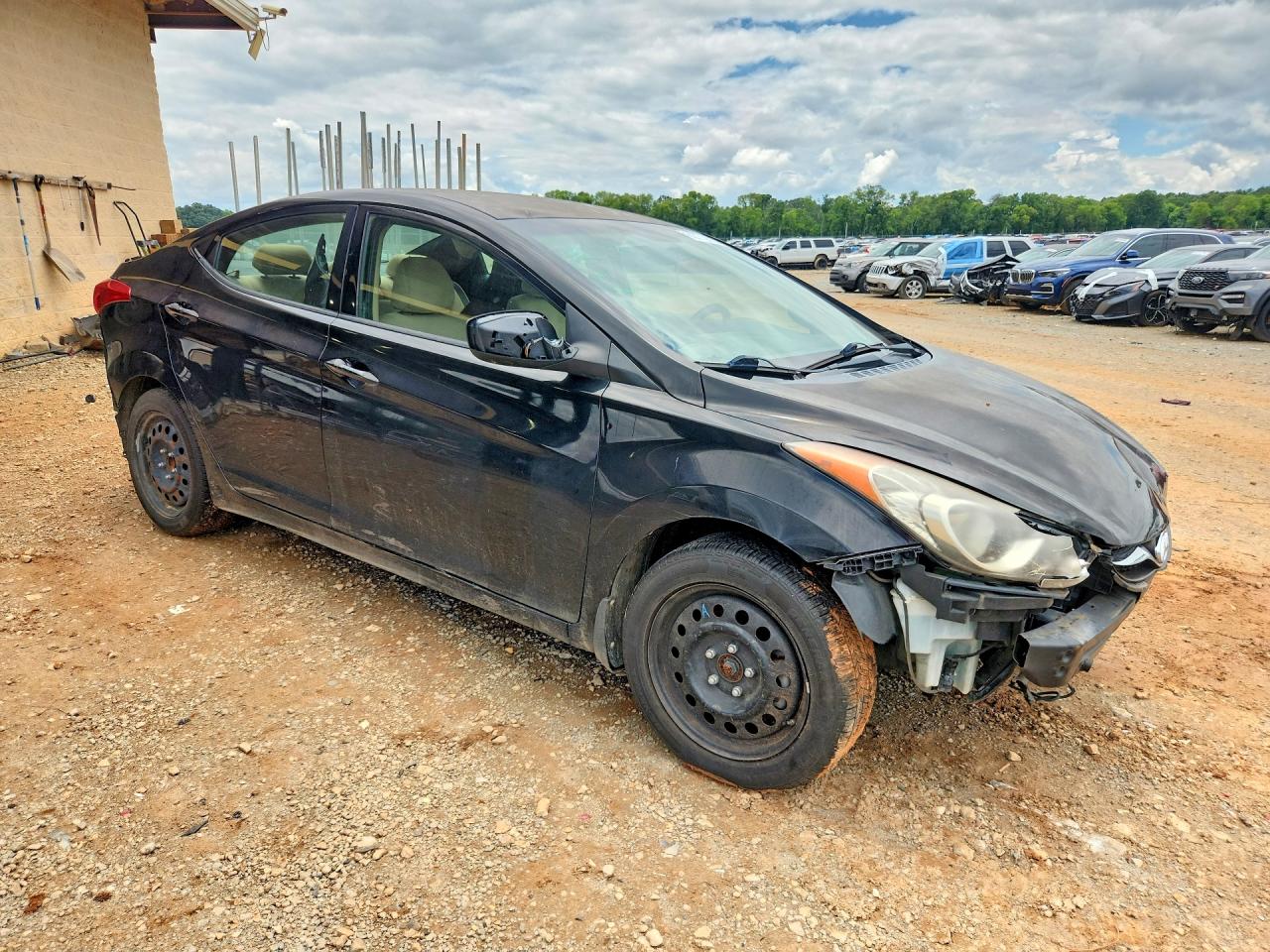 2013 Hyundai Elantra Gls Black vin: KMHDH4AE9DU674203