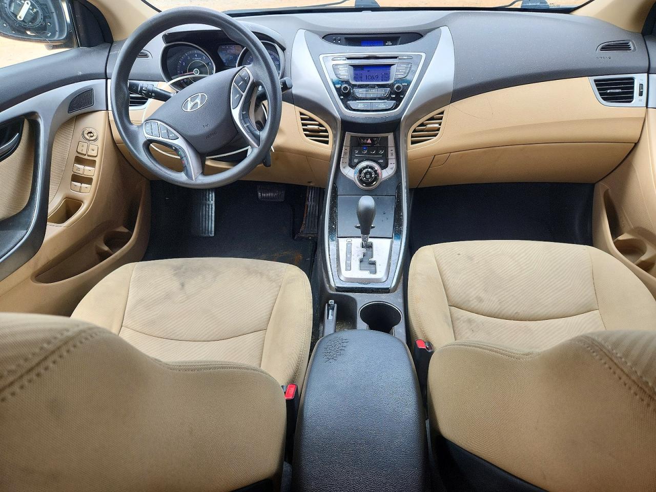 2013 Hyundai Elantra Gls Black vin: KMHDH4AE9DU674203