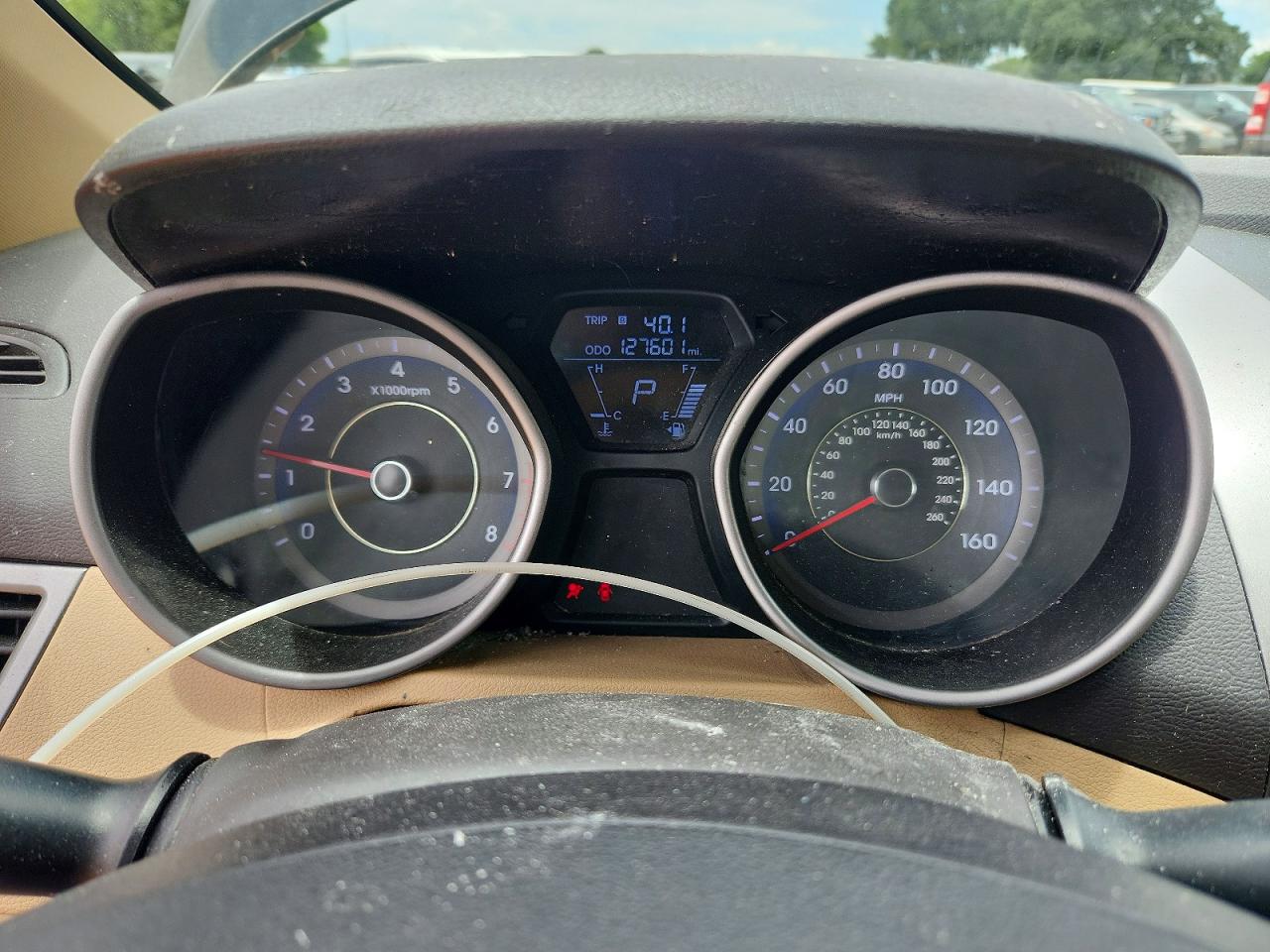2013 Hyundai Elantra Gls Black vin: KMHDH4AE9DU674203