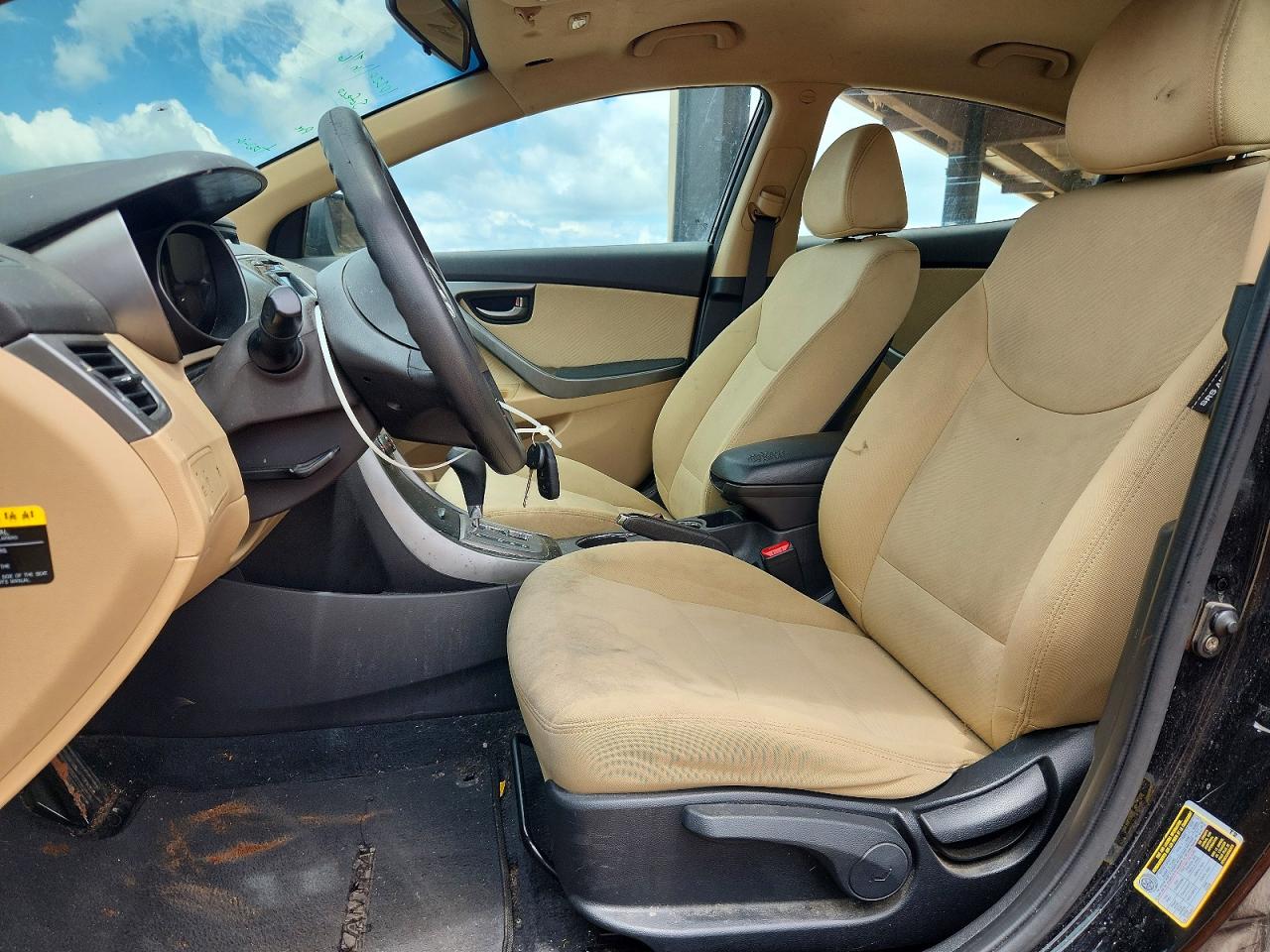 2013 Hyundai Elantra Gls Black vin: KMHDH4AE9DU674203