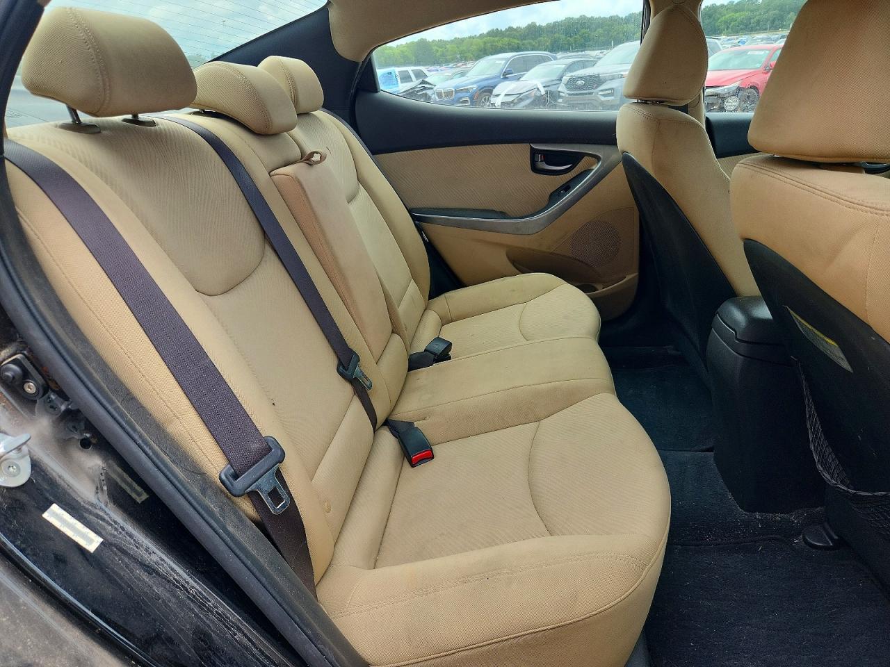 2013 Hyundai Elantra Gls Black vin: KMHDH4AE9DU674203
