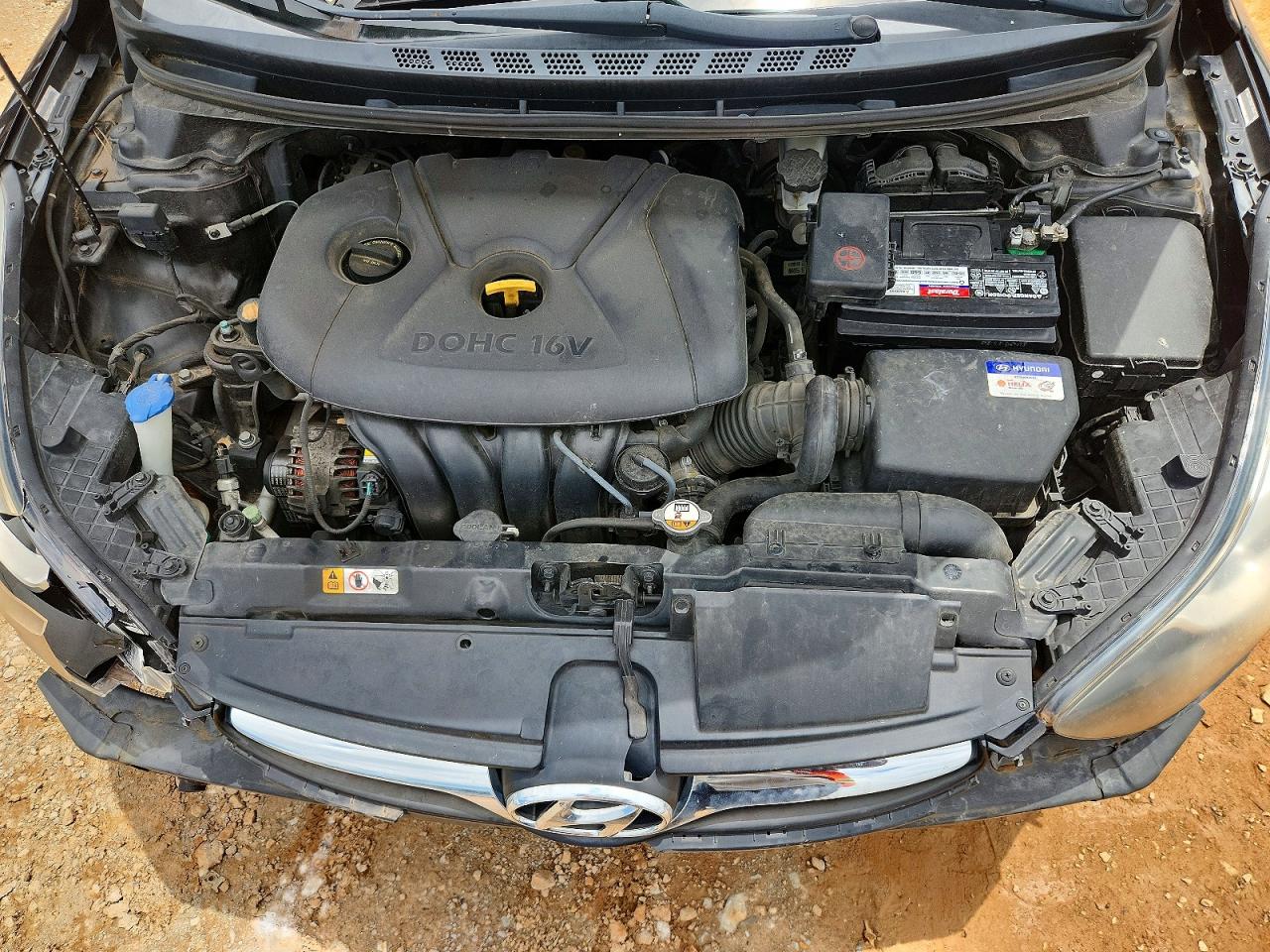 2013 Hyundai Elantra Gls Black vin: KMHDH4AE9DU674203