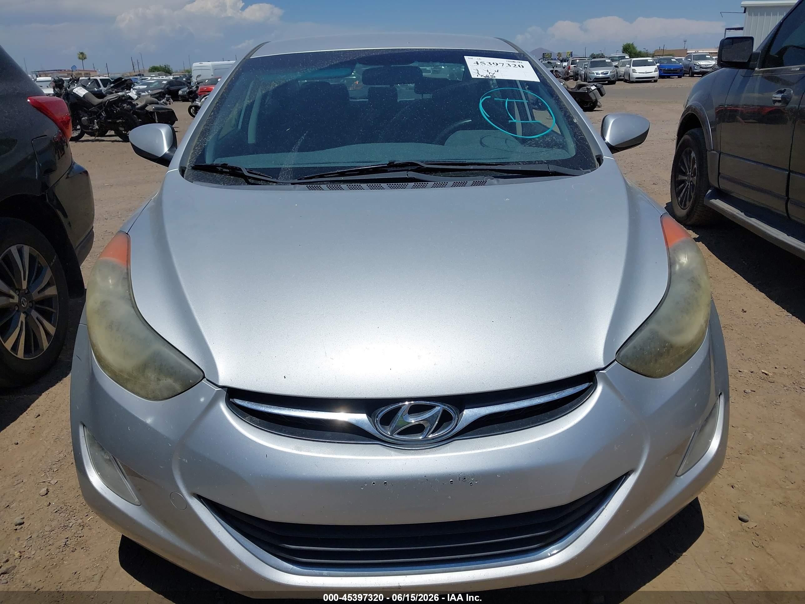 2013 Hyundai Elantra Gls Silver vin: KMHDH4AE9DU680468