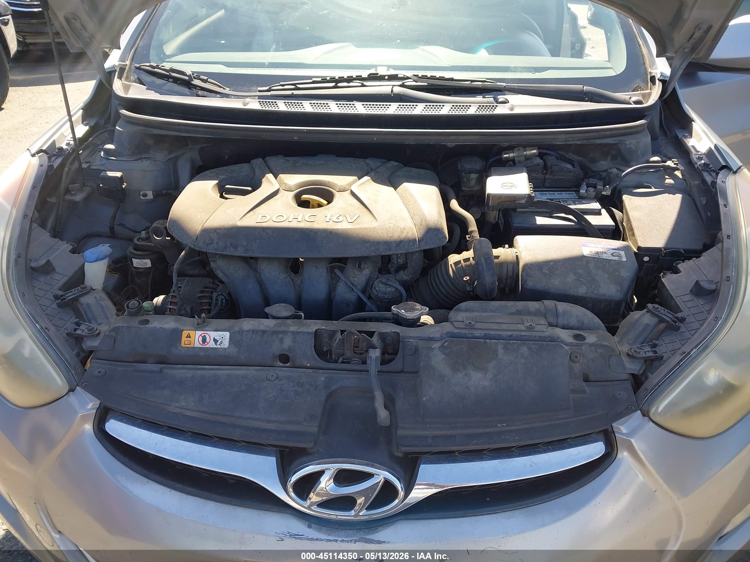 2013 Hyundai Elantra Gls/limited Silver vin: KMHDH4AE9DU689641