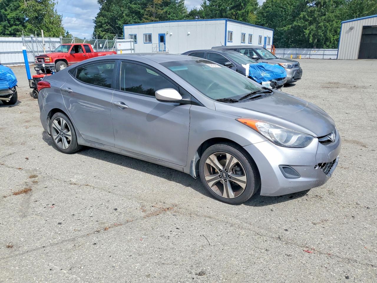 2013 Hyundai Elantra Gls Gray vin: KMHDH4AE9DU708995