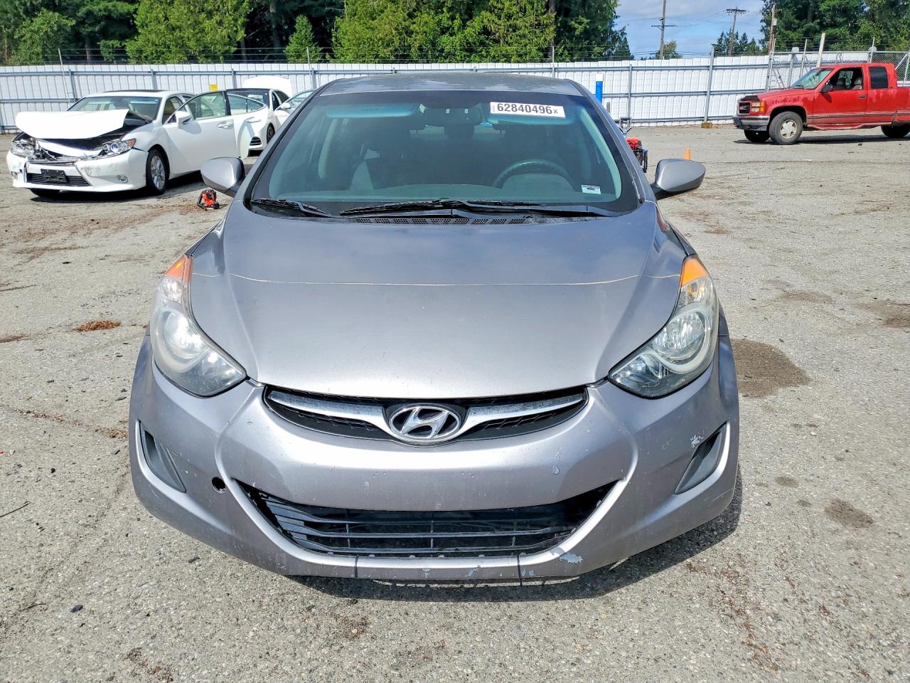 2013 Hyundai Elantra Gls Gray vin: KMHDH4AE9DU708995
