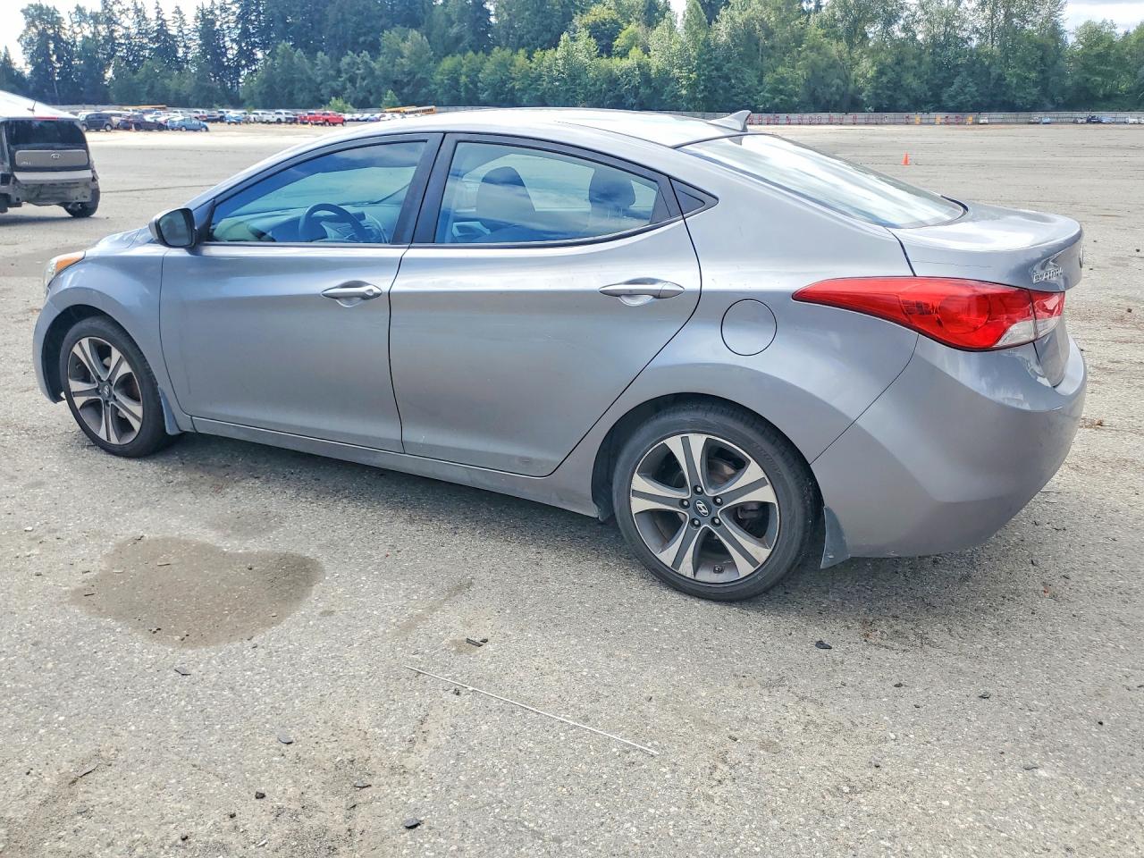 2013 Hyundai Elantra Gls Gray vin: KMHDH4AE9DU708995