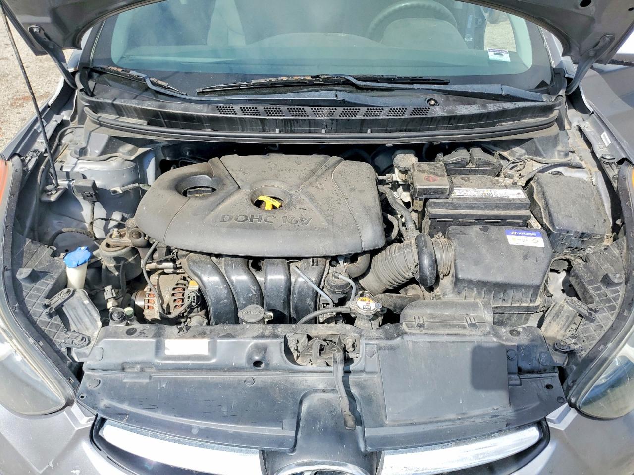 2013 Hyundai Elantra Gls Gray vin: KMHDH4AE9DU708995