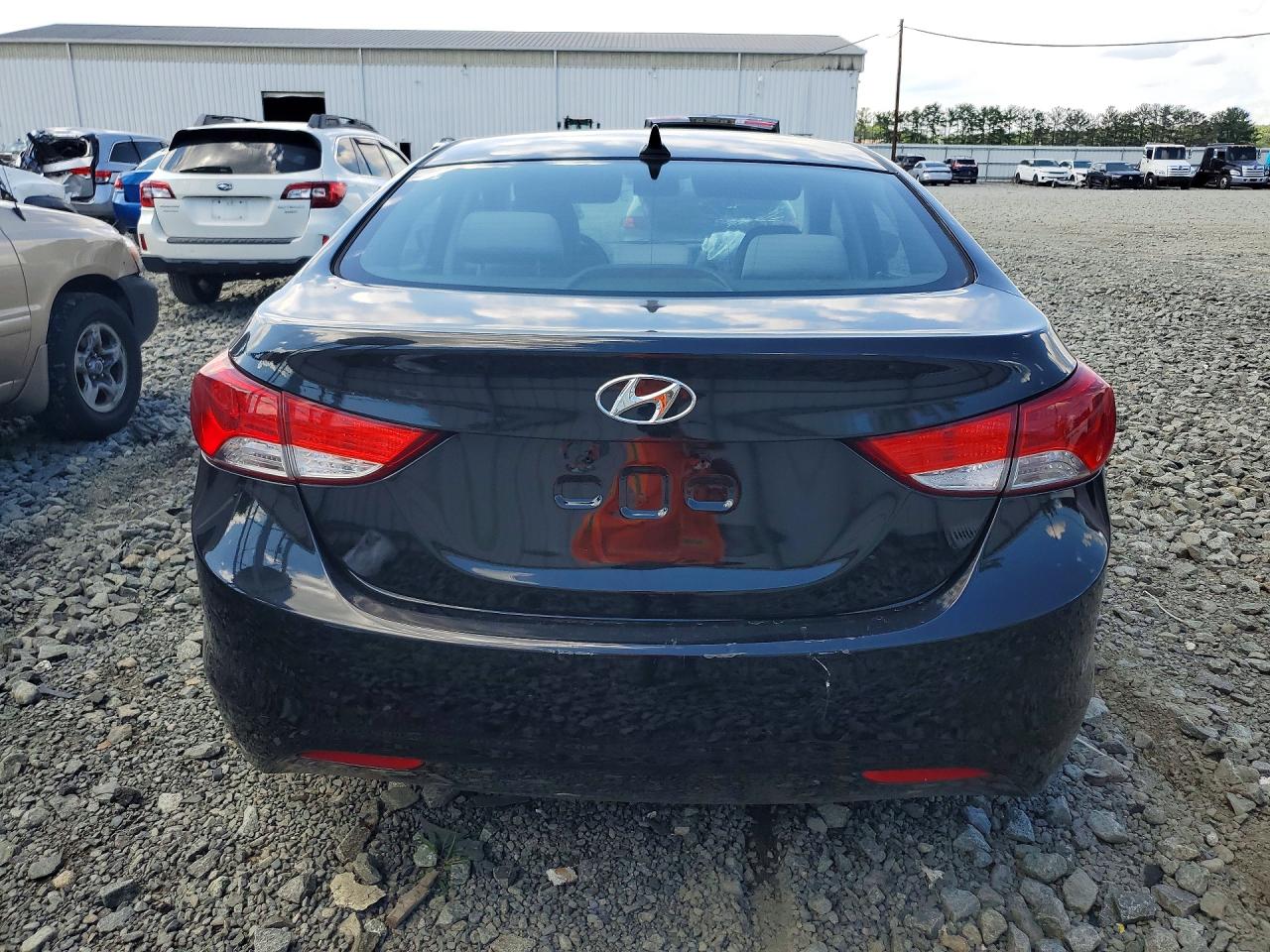 2013 Hyundai Elantra Gls Черный vin: KMHDH4AE9DU719320