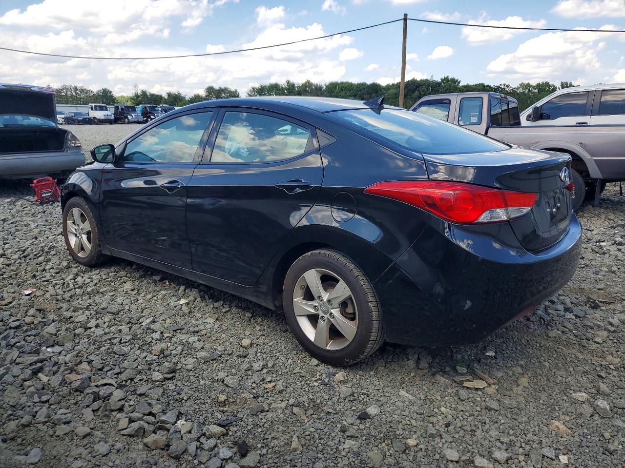 2013 Hyundai Elantra Gls Черный vin: KMHDH4AE9DU719320