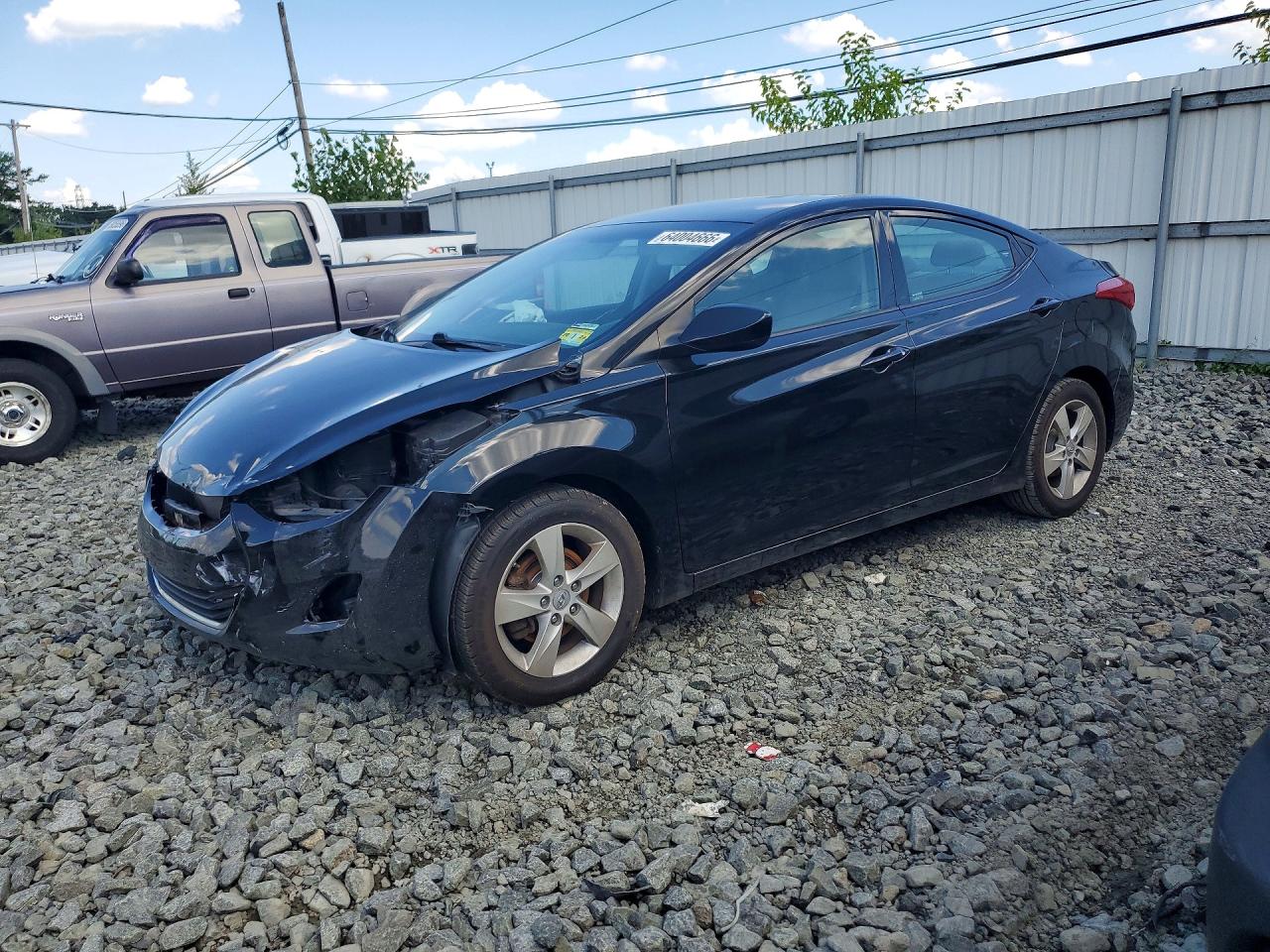 2013 Hyundai Elantra Gls Black vin: KMHDH4AE9DU719320