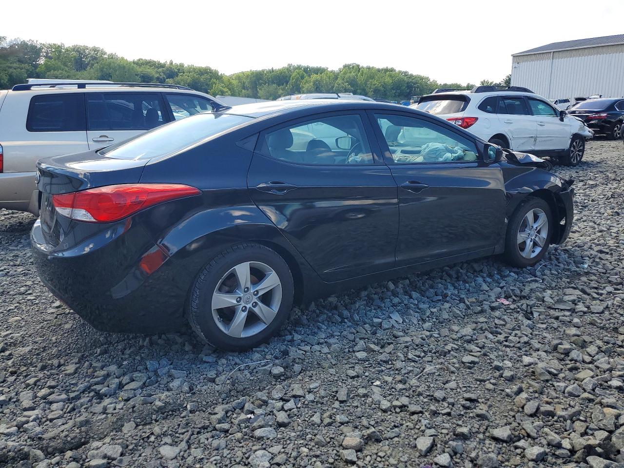 2013 Hyundai Elantra Gls Черный vin: KMHDH4AE9DU719320