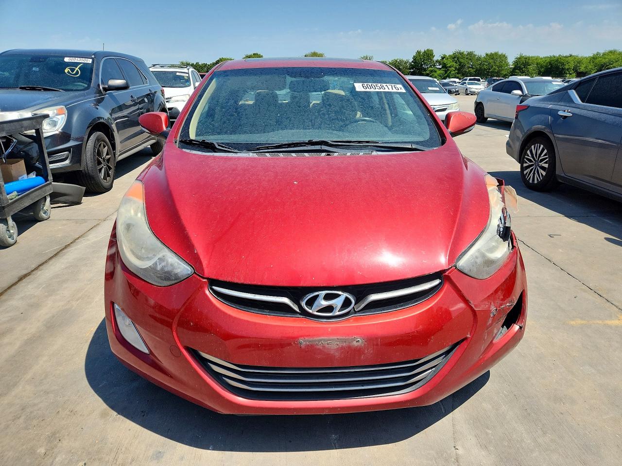 2013 Hyundai Elantra Limited Красный vin: KMHDH4AE9DU746162