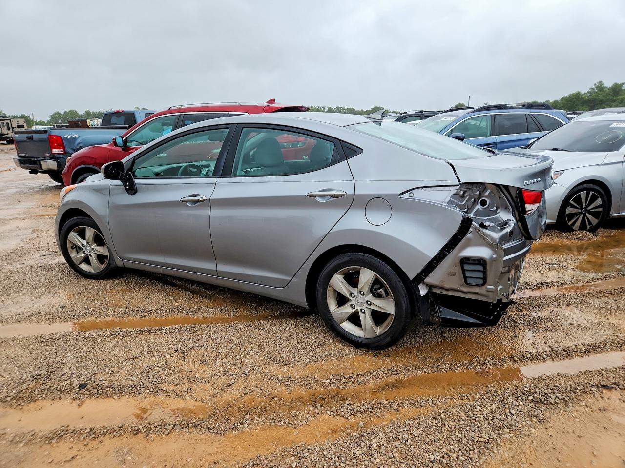 2013 Hyundai Elantra Gls Silver vin: KMHDH4AE9DU754584