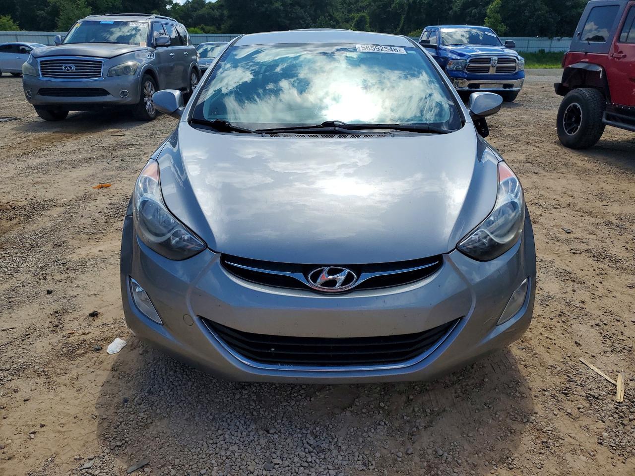 2013 Hyundai Elantra Gls Silver vin: KMHDH4AE9DU754584