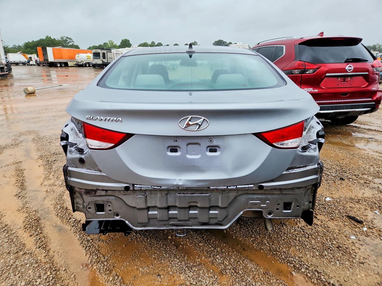 2013 Hyundai Elantra Gls Silver vin: KMHDH4AE9DU754584
