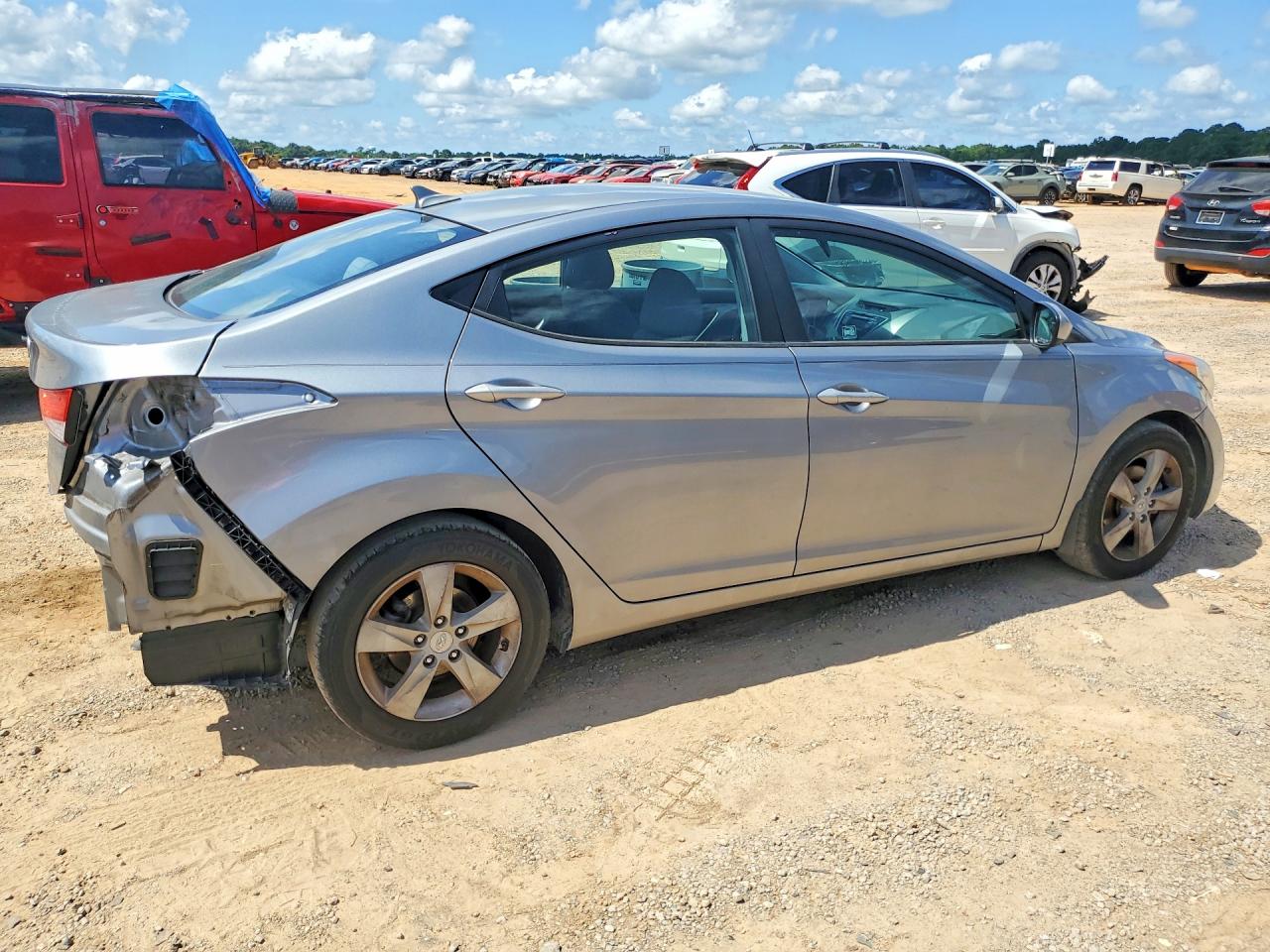 2013 Hyundai Elantra Gls Silver vin: KMHDH4AE9DU754584