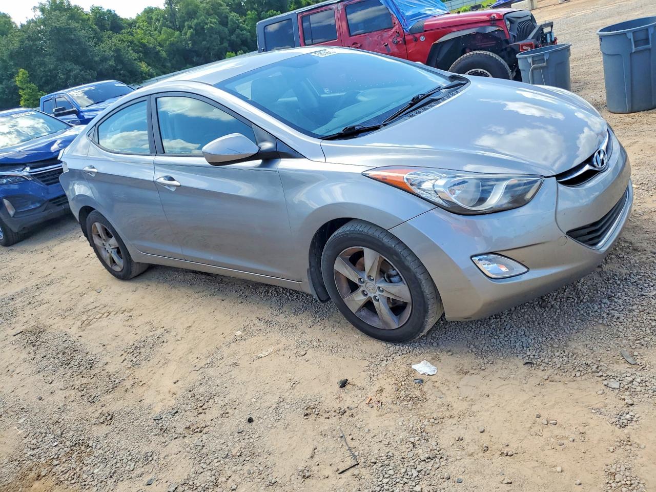 2013 Hyundai Elantra Gls Silver vin: KMHDH4AE9DU754584