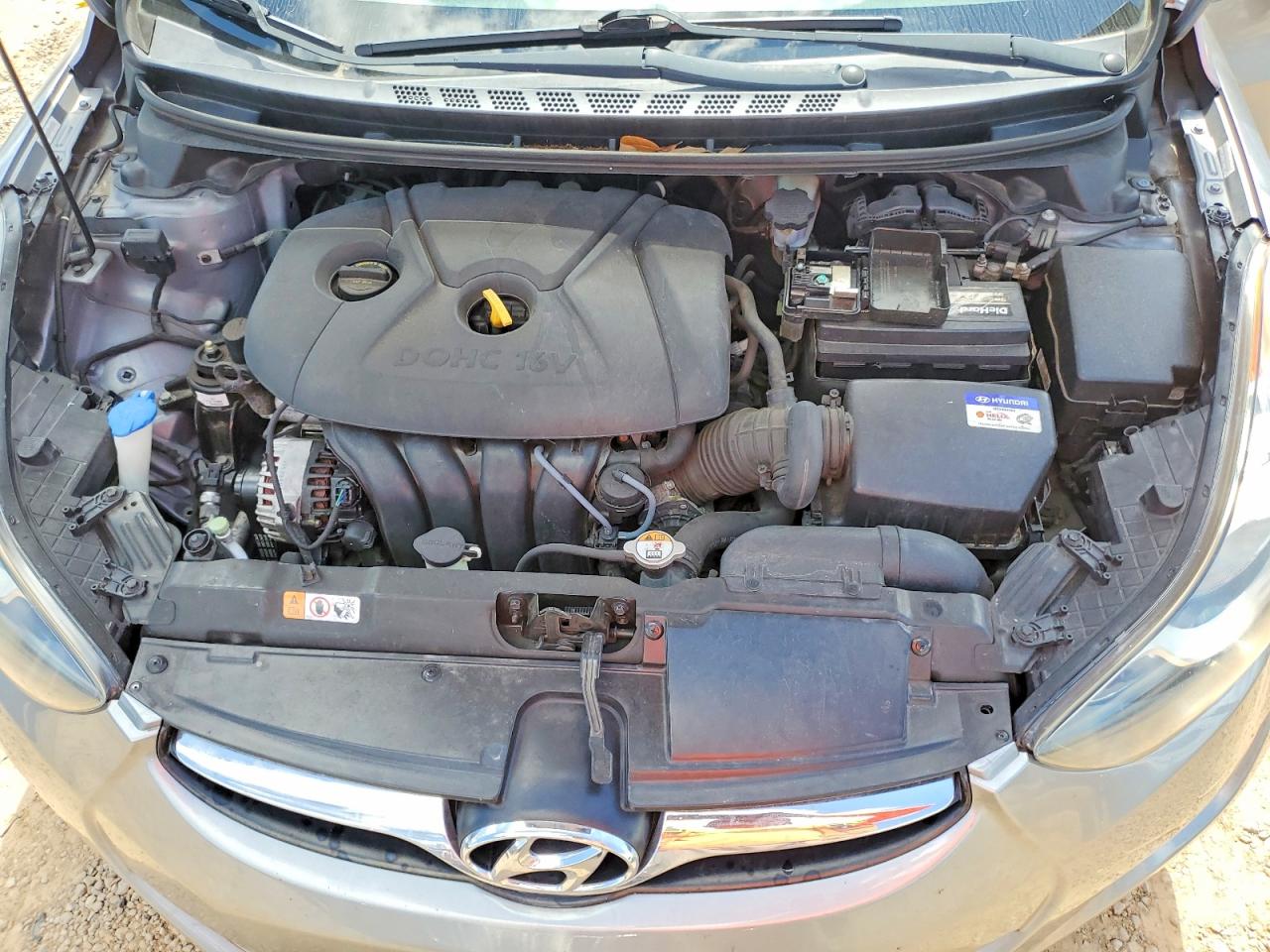 2013 Hyundai Elantra Gls Silver vin: KMHDH4AE9DU754584