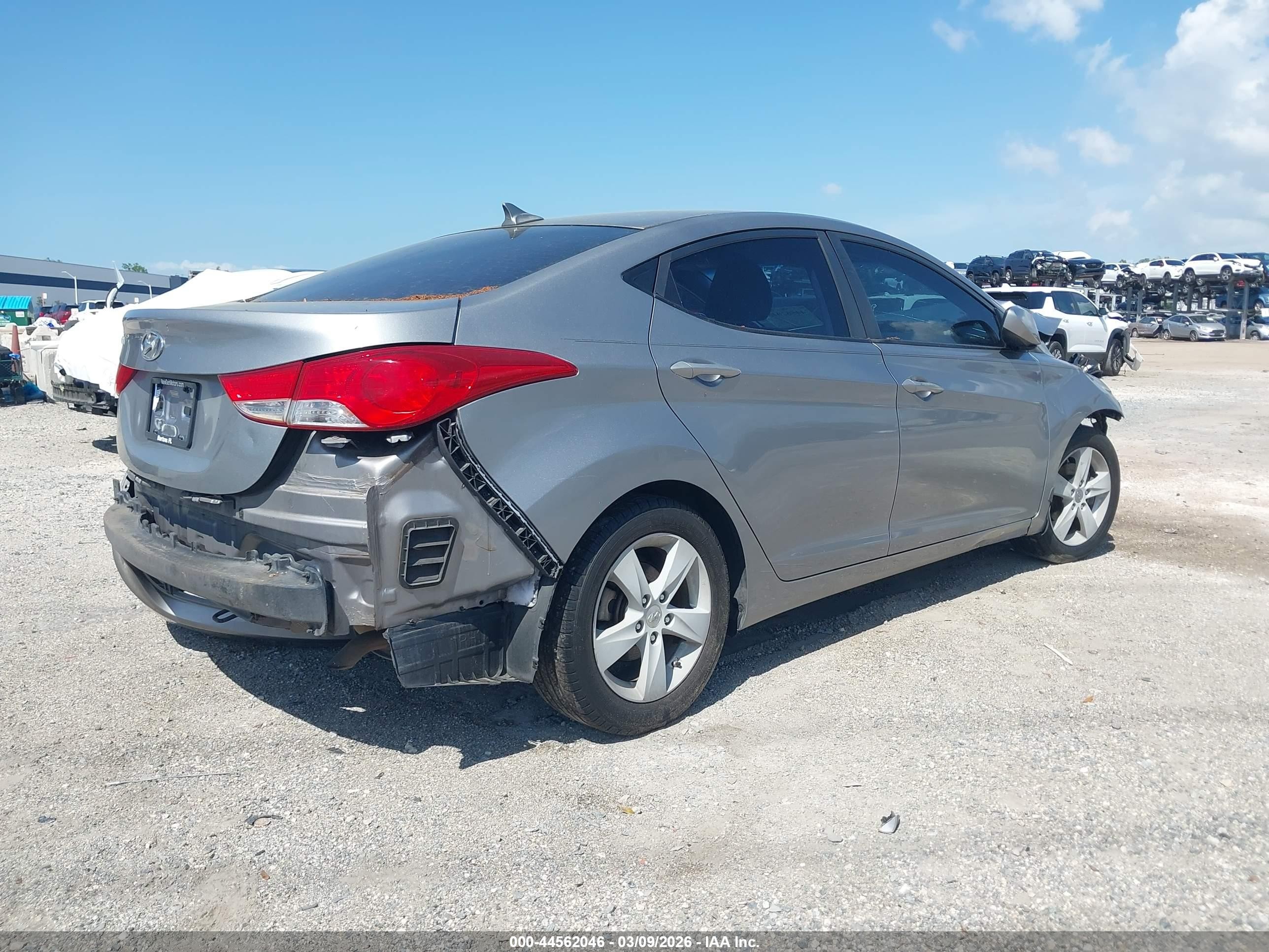 2013 Hyundai Elantra Gls Silver vin: KMHDH4AE9DU775175