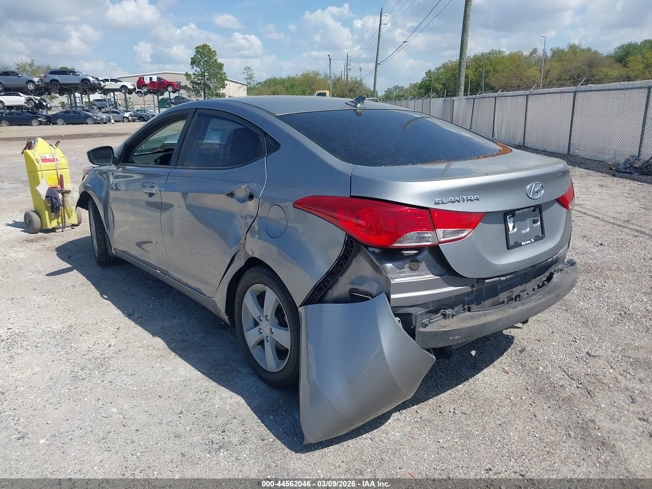 2013 Hyundai Elantra Gls Silver vin: KMHDH4AE9DU775175